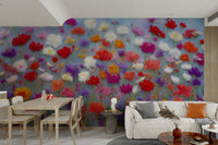Elegant floral design wallpaper for calm spaces

