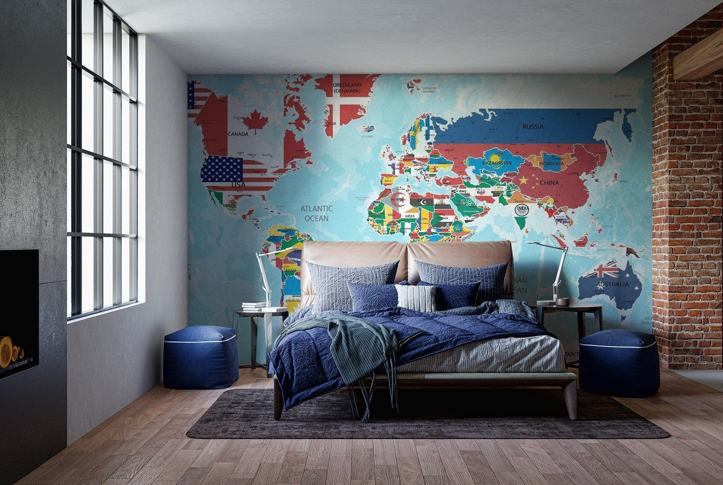 Global Flags Design Wallpaper
