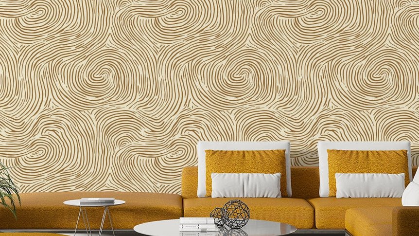 Subtle woven texture wallpaper for minimalist rooms

