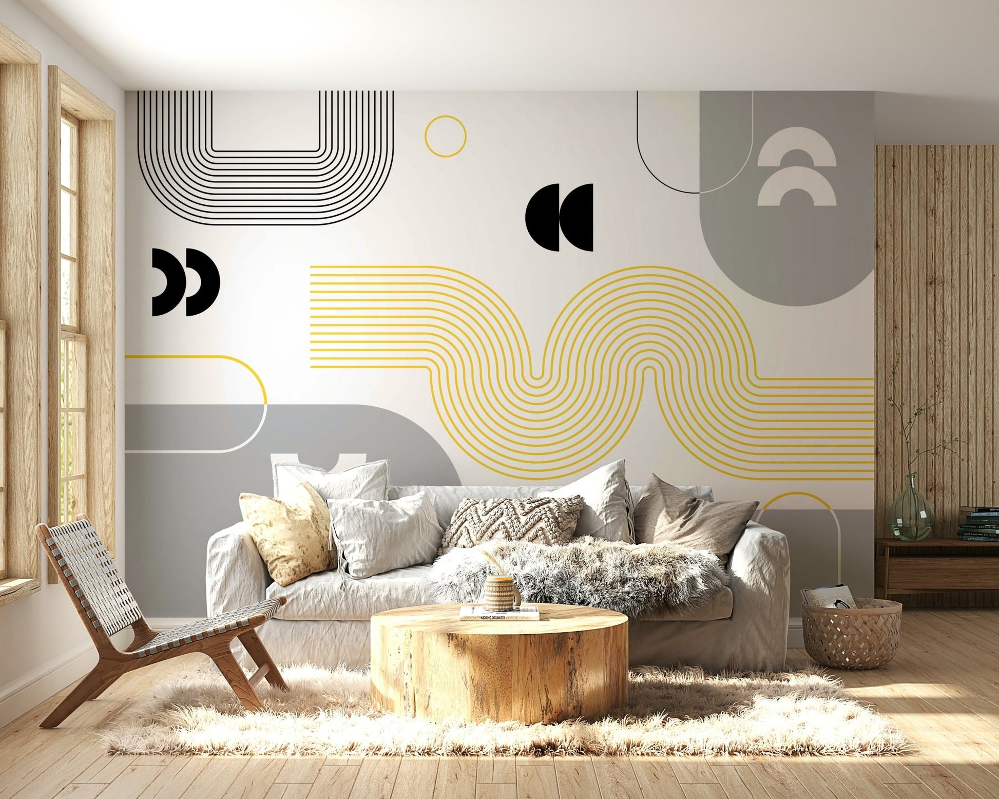 Durable and easy to install wallpaper mural

