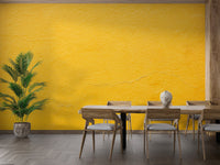 Vibrant yellow textured wallpaper mural décor
