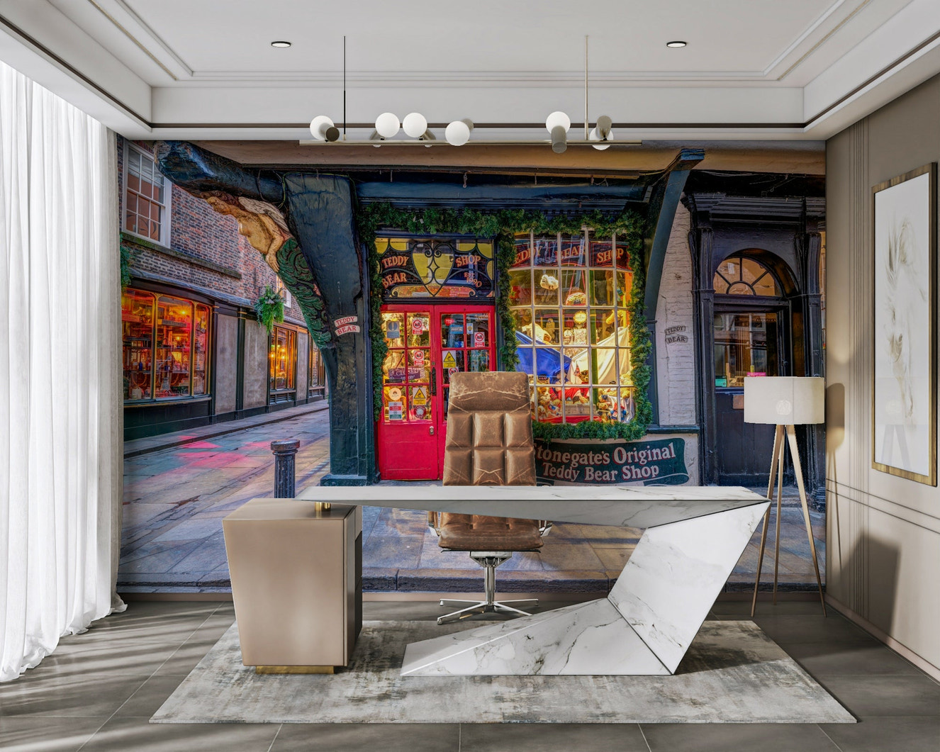 Picture of York Shopfront Charm Wall Mural
