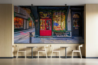 Historic York shopfront wallpaper
