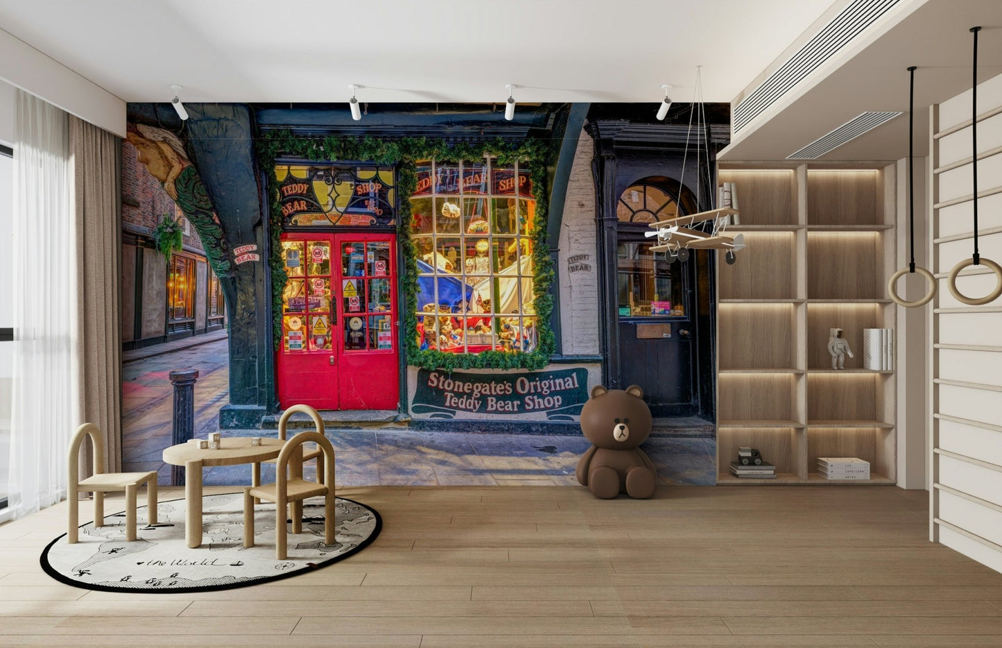 York city charm mural
