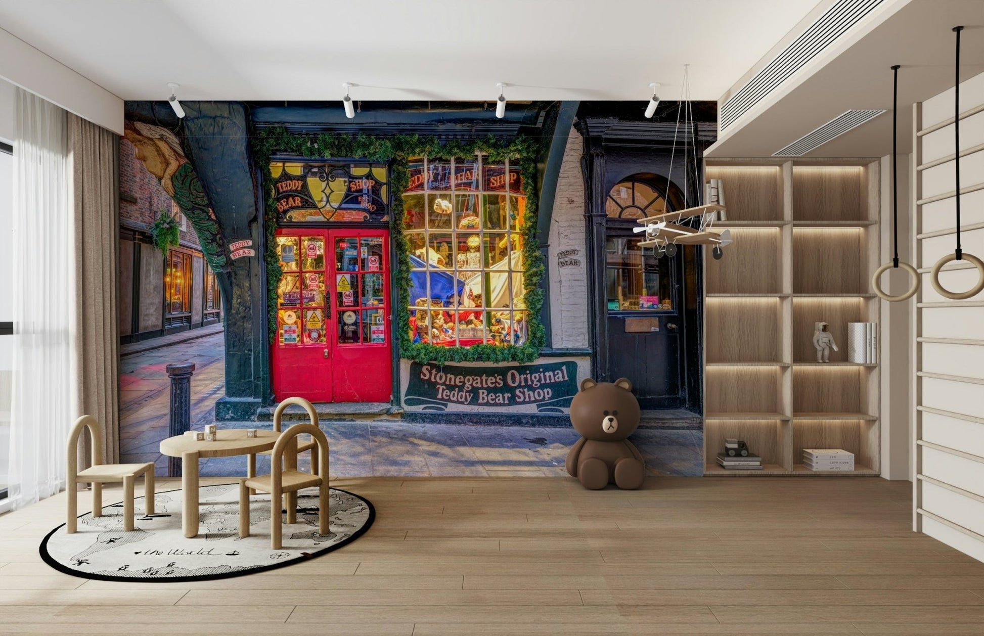 York city charm mural
