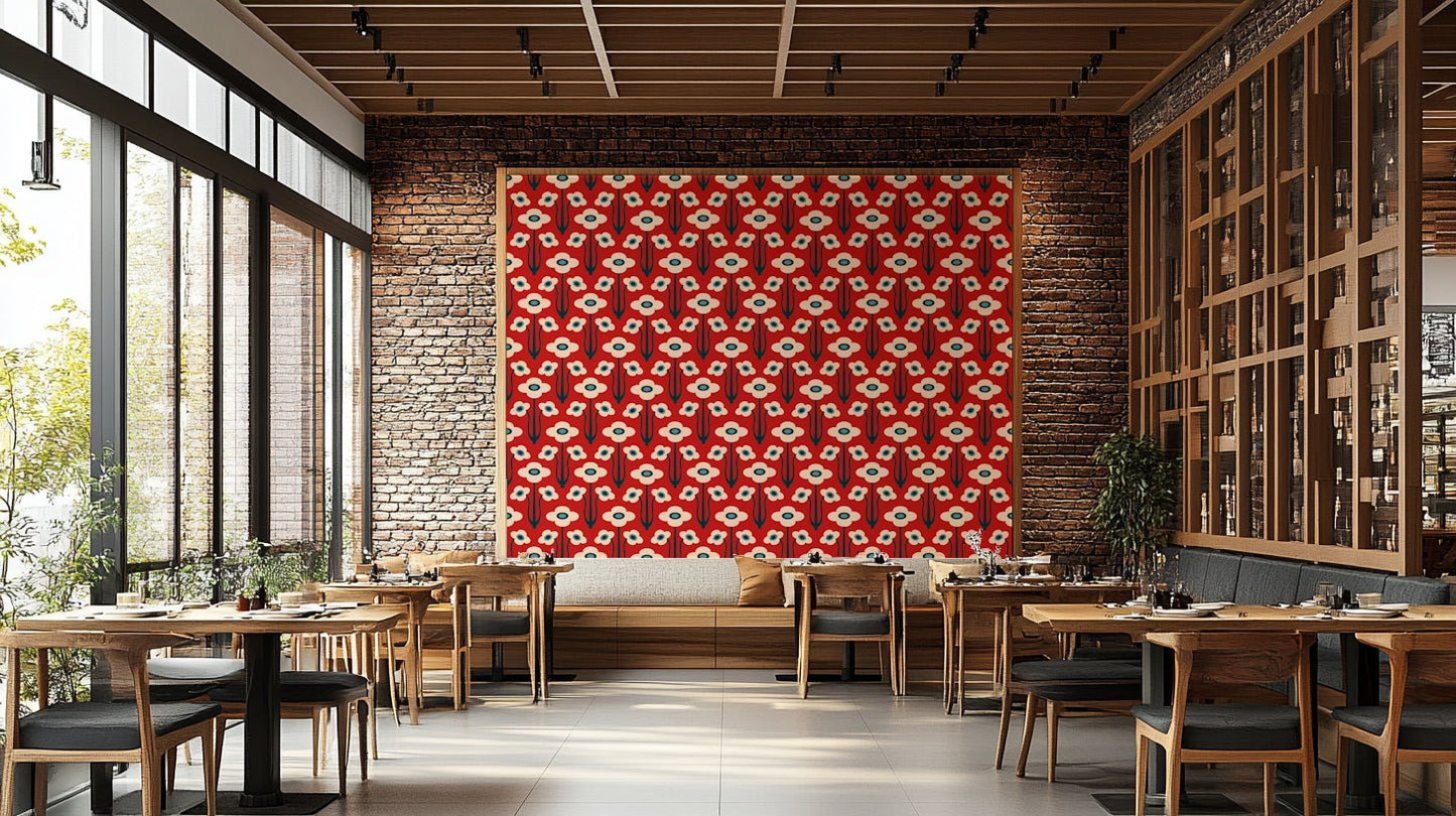 Scandi retro style.

