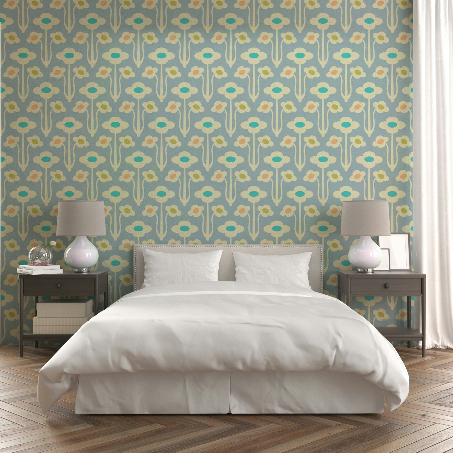 Seamless pattern for wall application.


