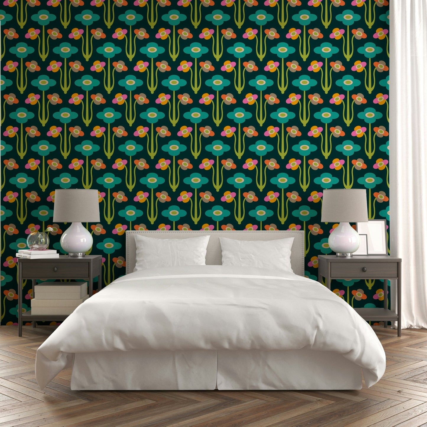 Bold colors with charming contrast.


