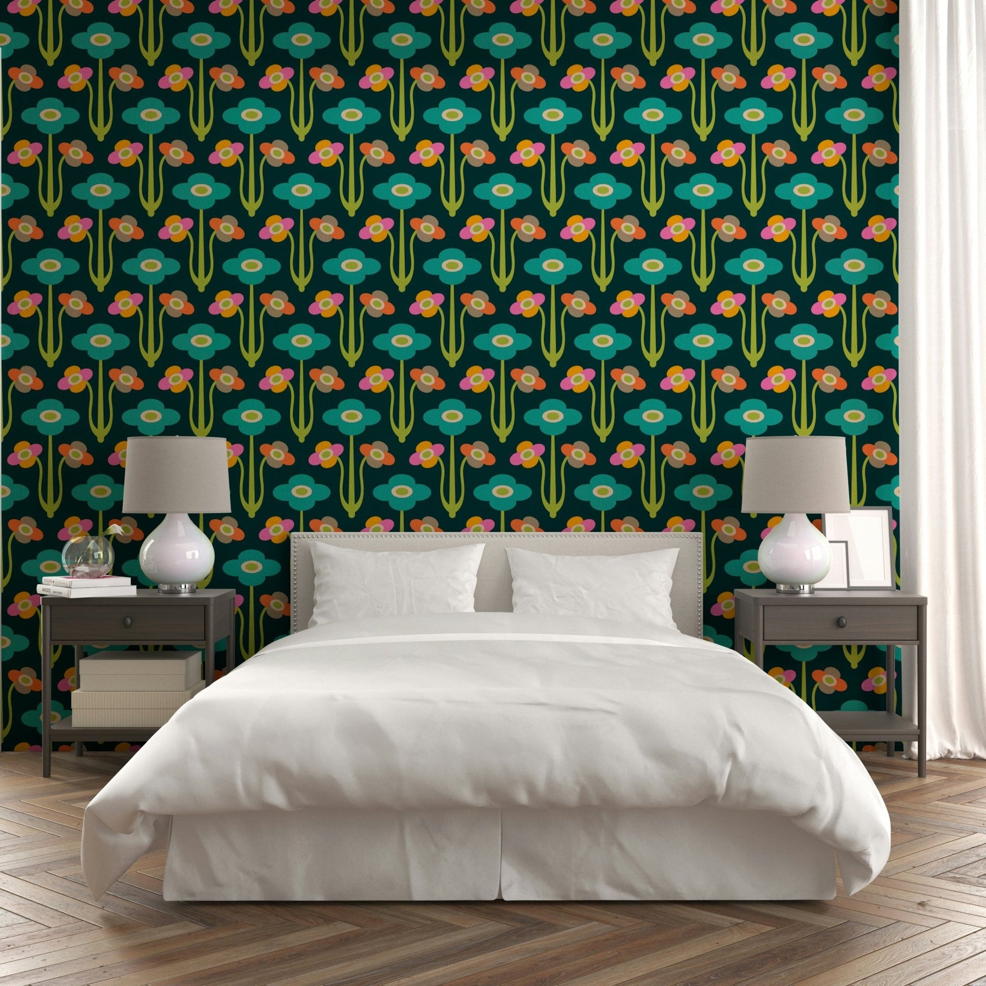 Bold colors with charming contrast.

