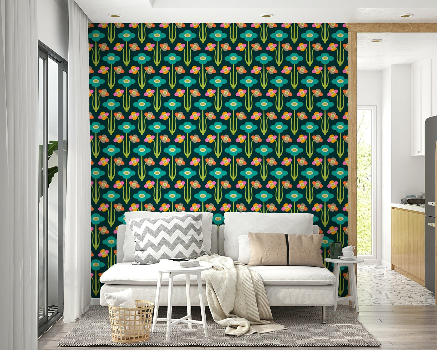 Scandi retro style.

