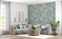 Delicate sage butterfly wing prints for living rooms., GD8417
