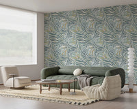 Sage and cream zebra butterfly wing wall covering., GD8417