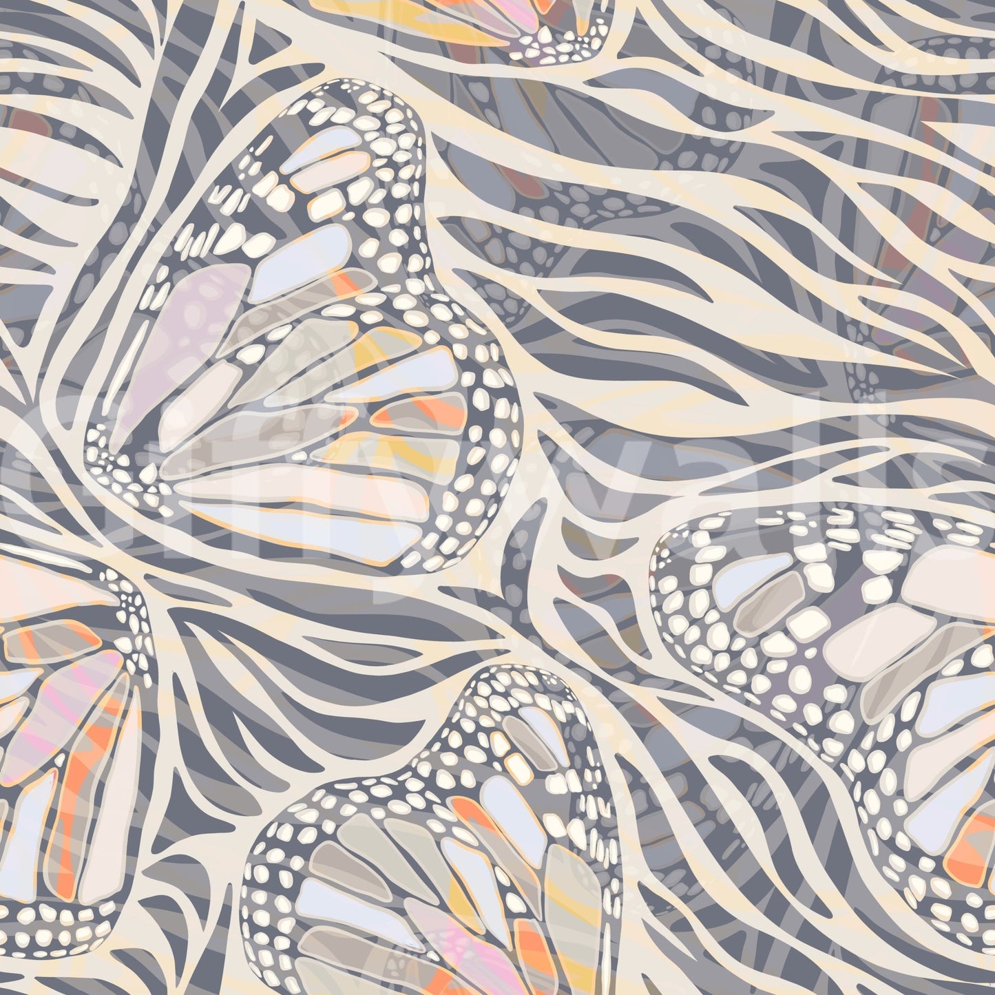 Soft terracotta and cream butterfly wing textures., GD8416