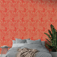 The colors are soft, muted tones of red, orange, and buff.

