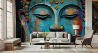 Zenith Buddha Wall Mural timeless stone carving for a feature wall wallpaper mural