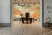 Zen cloud mural bringing serenity to any room

