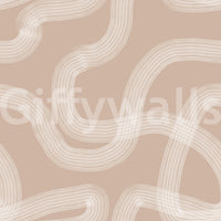 Soft sand pattern wallpaper for spa-like interior feel.

