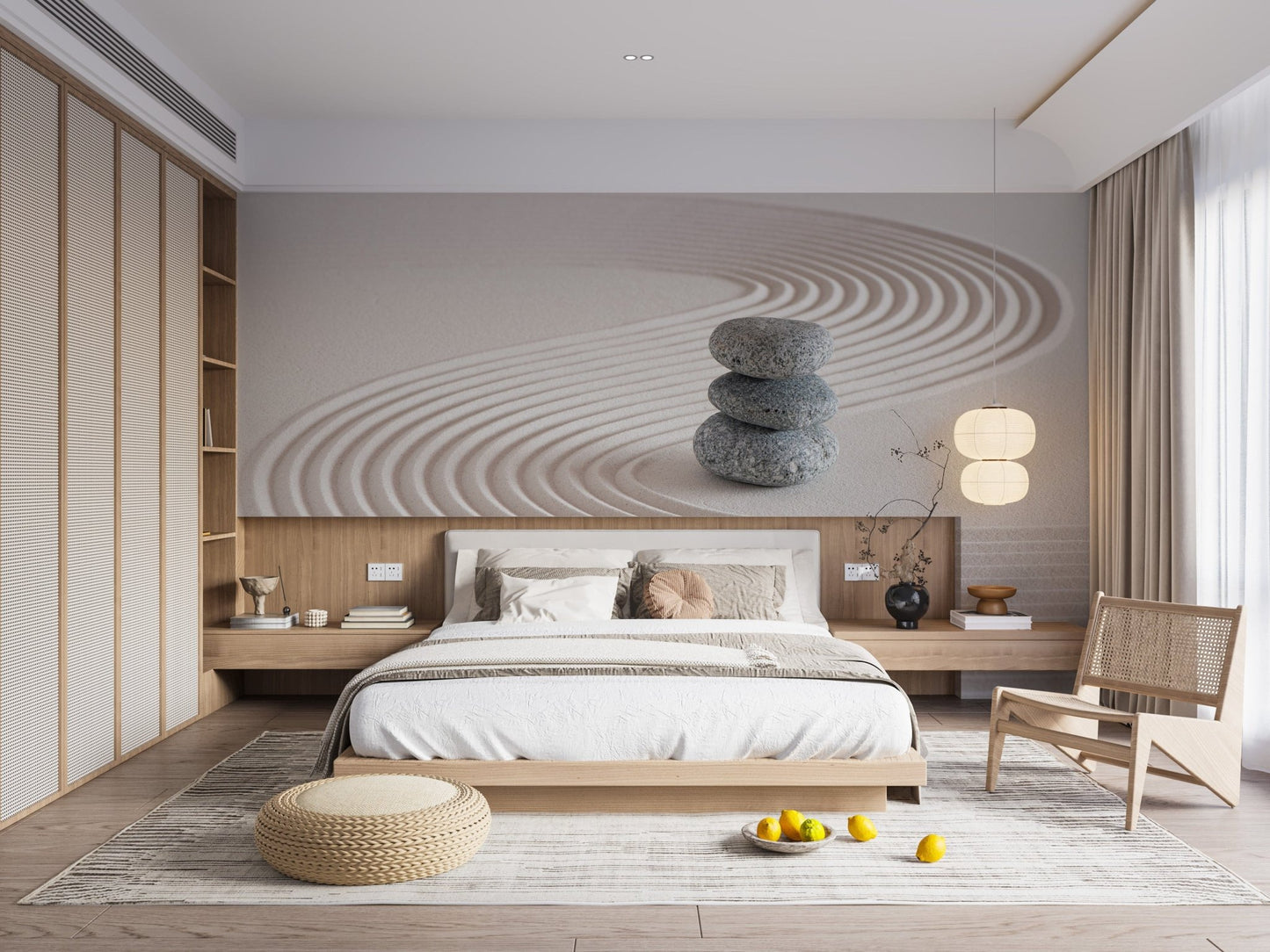 Zen Garden Stones Balance Wall Mural - Giffywalls, B369