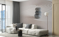 Zen Garden Stones Balance Wall Mural - Giffywalls, B369