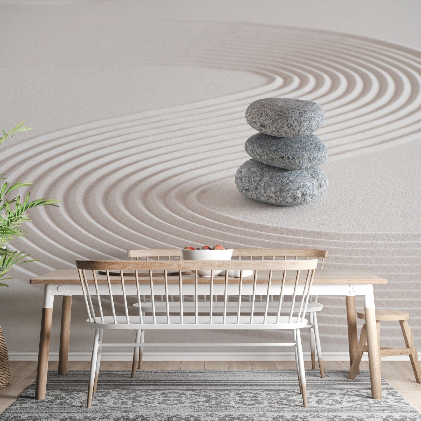 Zen Garden Stones Balance Wall Mural - Giffywalls, B369