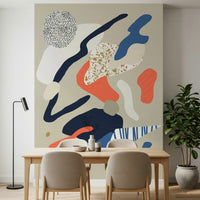 A serene flowing design wall mural for your decor., GD5358
