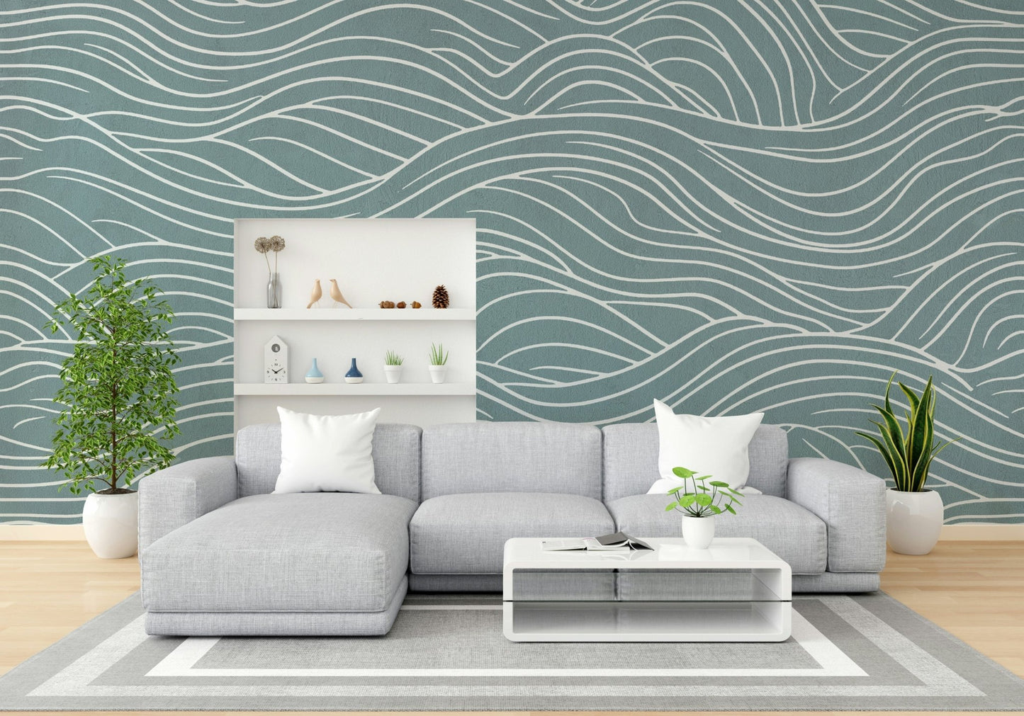 The design feels peaceful and artistic.

