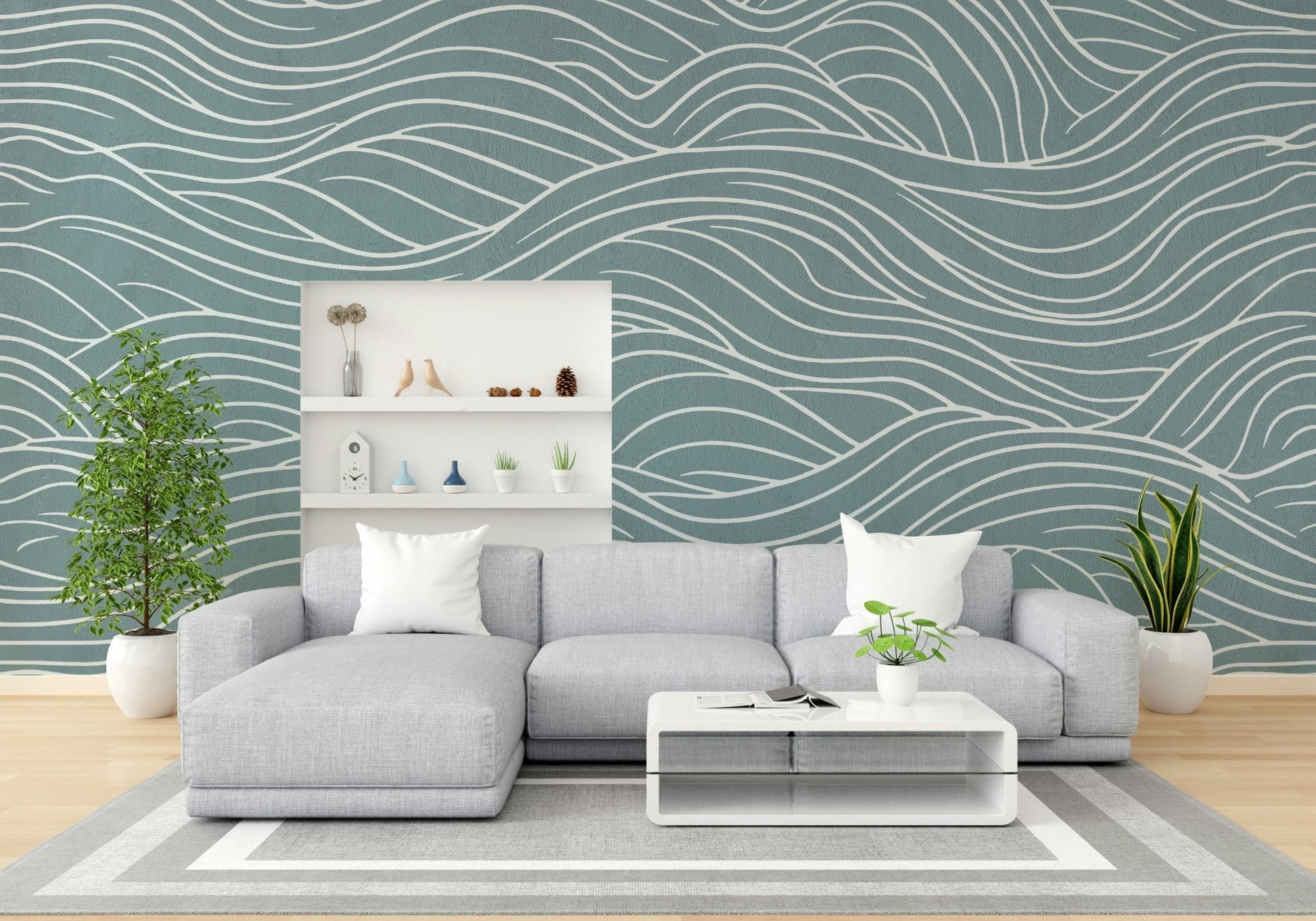 The design feels peaceful and artistic.

