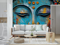 Zenith Buddha Wall Mural majestic seated figure for a kitchen wallpaper mural