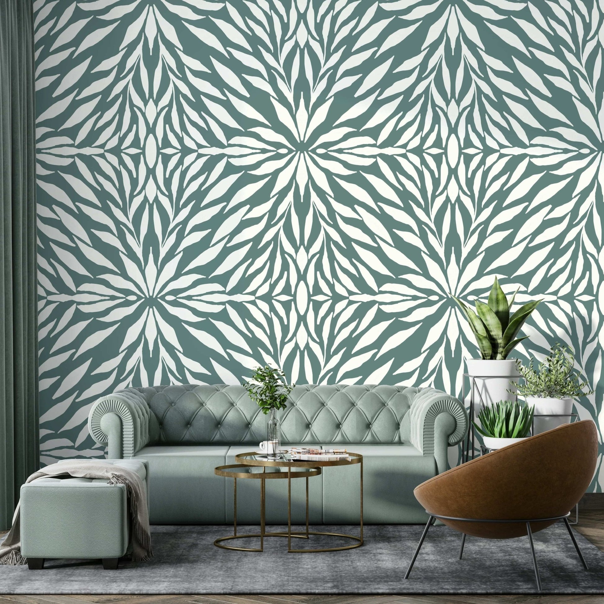 Stylish Zenith Leaves room wallpaper GD119

