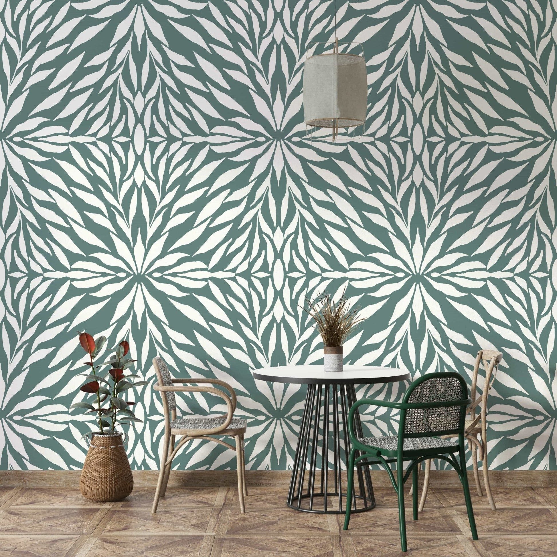 Zenith Leaves nature-inspired wallpaper GD119
