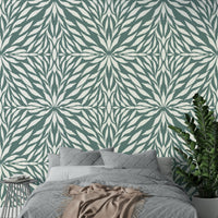 Modern Zenith Leaves mural art GD119

