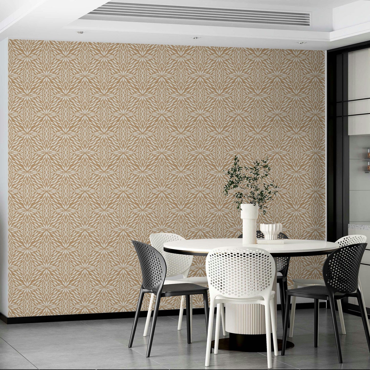 Zenith Leaves organic clay wall covering

